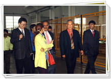 中國紡織報社長遲宗君、副主編張澤華視察我司