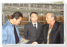 中國紡織報社長遲宗君、副主編張澤華視察我司